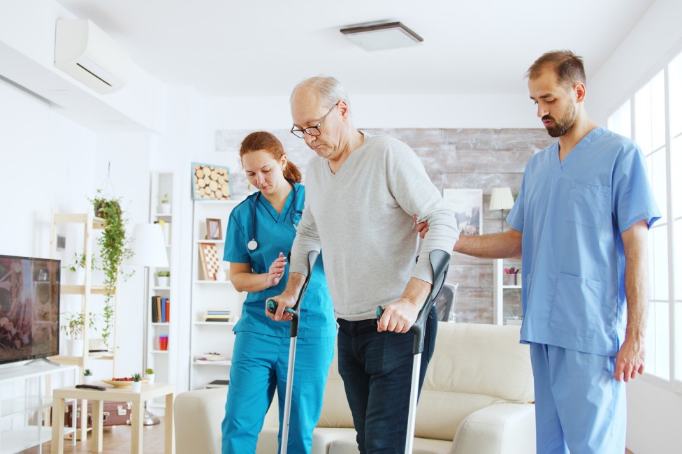 UMS caregiver providing overnight home care support