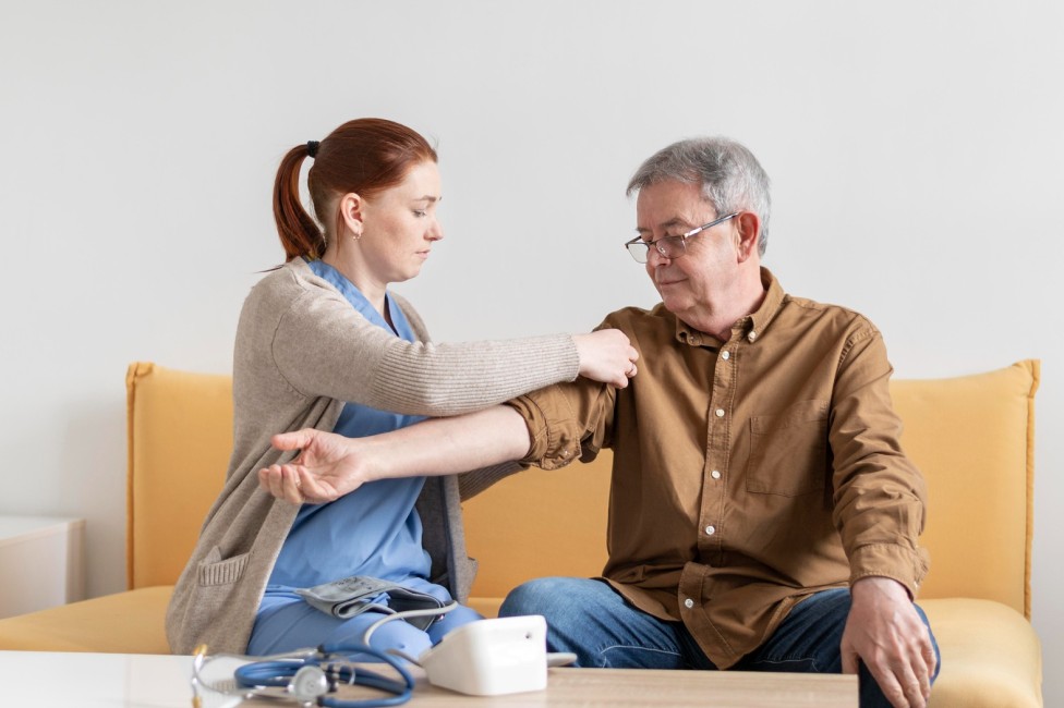 UMS caregiver providing compassionate palliative and end-of-life support