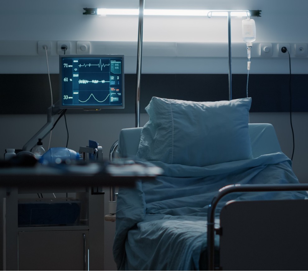 UMS caregiver providing hospital bedside support